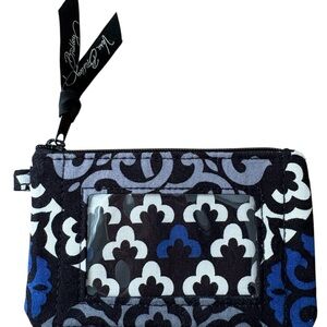 Vera Bradley Canterberry Cobalt Zip ID Case